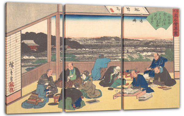 Leinwandbild Utagawa Hiroshige - Yushima (Matsu Kane-ya)