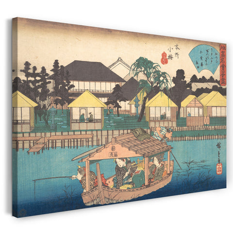 Leinwandbild Utagawa Hiroshige - Honjo Komme (Ogura-an)