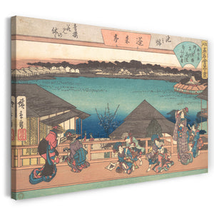 Leinwandbild Utagawa Hiroshige - Ikeno Mata (Horai-ya)
