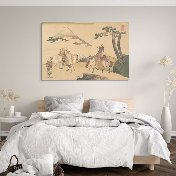 Leinwandbild Katsushika Hokusai - Fuji TohōDie Spitze des Berges Fuji