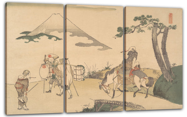 Leinwandbild Katsushika Hokusai - Fuji TohōDie Spitze des Berges Fuji