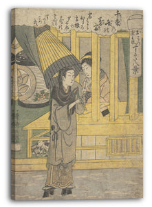 Leinwandbild Ippitsusai Bunchō - Die Liebhaber O-Hatsu und Tokubei