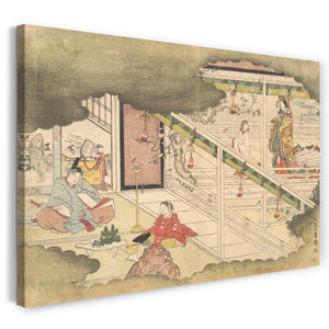Leinwandbild Kitao Shigemasa - Ein Vorfall aus den Geschichten von Ise (Ise Monogatari)