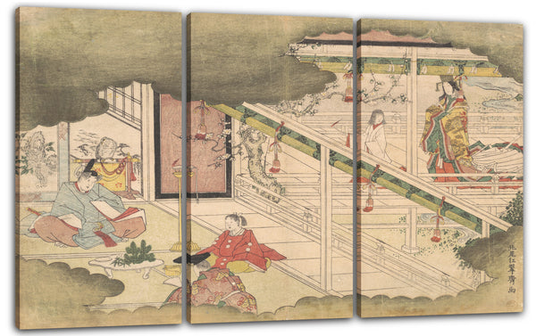 Leinwandbild Kitao Shigemasa - Ein Vorfall aus den Geschichten von Ise (Ise Monogatari)