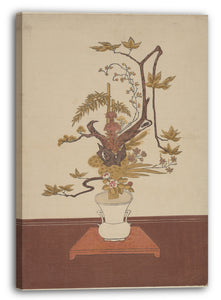 Leinwandbild Suzuki Harunobu - Ikebana (Blumenarrangement) im Ike-no-bo Style