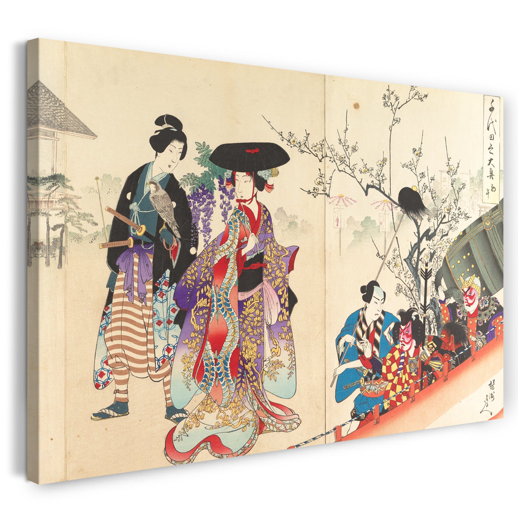 Leinwandbild Yōshū - Chiyoda Castle (Frauenalbum)