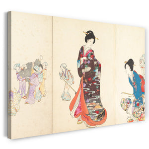 Leinwandbild Yōshū - Chiyoda Castle (Frauenalbum)