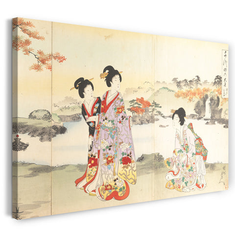 Leinwandbild Yōshū - Chiyoda Castle (Frauenalbum)