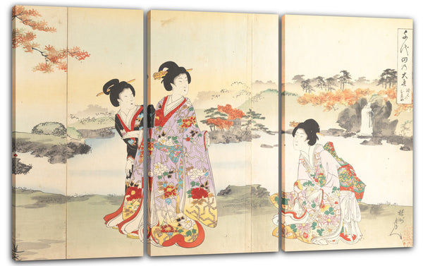 Leinwandbild Yōshū - Chiyoda Castle (Frauenalbum)