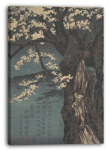 Leinwandbild Kobayashi Kiyochika - Kirschbaum