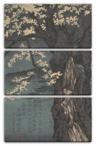 Leinwandbild Kobayashi Kiyochika - Kirschbaum