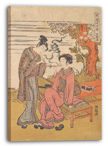 Leinwandbild Isoda Koryūsai - Sotoba; Einer von Sieben Komachi
