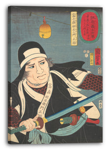 Leinwandbild Utagawa Kuniyoshi - Porträt von Tominomori Sukeymon Masakata