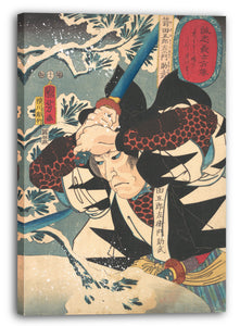 Leinwandbild Utagawa Kuniyoshi - Porträt von Yada Gosoreaemon Suketake