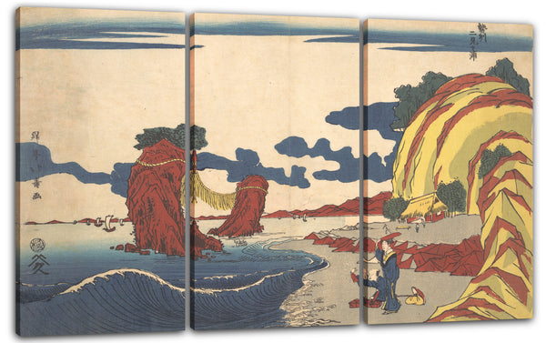 Leinwandbild Shotei Hokuju - Seishu Futami ga Ura Aussicht auf den Futami-Strand in Ise