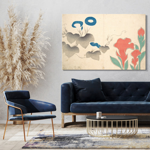 Leinwandbild Ogata Kōrin - Prunkwinde und andere Blumen