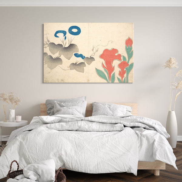 Leinwandbild Ogata Kōrin - Prunkwinde und andere Blumen
