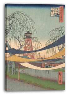 Leinwandbild Utagawa Hiroshige - Hatsune no Baba; Bakurocho