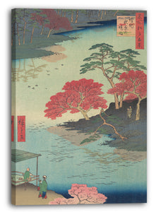 Leinwandbild Utagawa Hiroshige - Innerhalb des Akiba Schreins in Ukeji