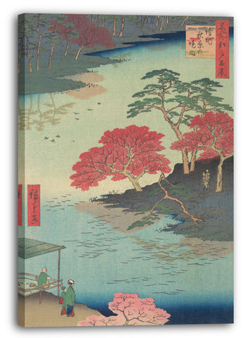 Leinwandbild Utagawa Hiroshige - Innerhalb des Akiba Schreins in Ukeji