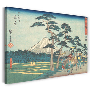 Leinwandbild Utagawa Hiroshige - Yoshiwara
