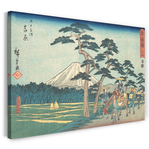 Leinwandbild Utagawa Hiroshige - Yoshiwara