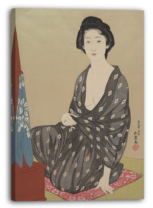 Leinwandbild Hashiguchi Goyō - Frau in Sommer-Kleidung