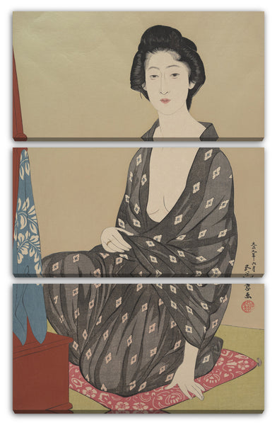 Leinwandbild Hashiguchi Goyō - Frau in Sommer-Kleidung