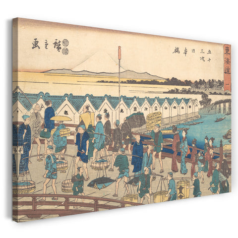 Leinwandbild Utagawa Hiroshige - Nihonbashi