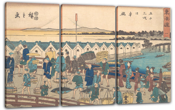 Leinwandbild Utagawa Hiroshige - Nihonbashi