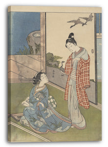 Leinwandbild Suzuki Harunobu - Ein Mädchen, das einen Brief schreibt