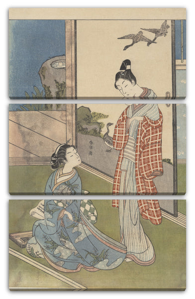Leinwandbild Suzuki Harunobu - Ein Mädchen, das einen Brief schreibt