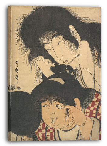 Leinwandbild Kitagawa Utamaro - Yamauba und Kintarō