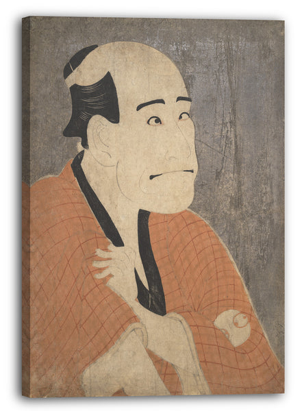 Leinwandbild Tōshūsai Sharaku - Arashi Ryūzō I als Ishibe Kinkichi im Spiel "Hana Ayame Bunroku Soga"