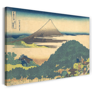Leinwandbild Katsushika Hokusai - Kissen Kiefer bei Aoyama (Aoyama enza no matsu), aus der Serie Sechsunddreißig Ansichten des Berges Fuji (Fugaku sanjūrokkei)