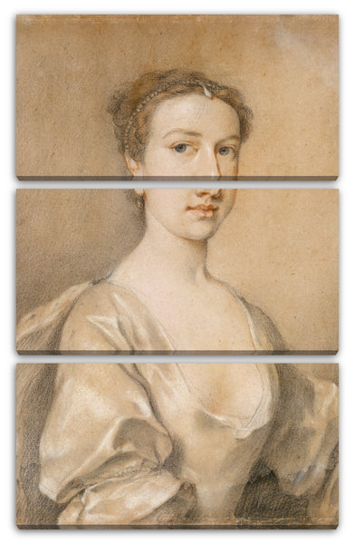 Leinwandbild Jacopo Amigoni - Porträt einer Dame