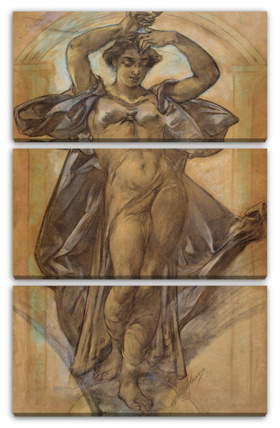 Leinwandbild Walter Shirlaw - "Coral" (Studie für Wandgemälde, World's Columbian Exposition, Chicago)
