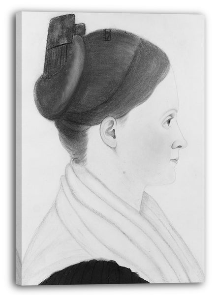 Leinwandbild ca. 1835 - Profil einer Frau