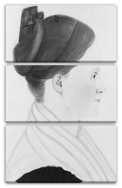 Leinwandbild ca. 1835 - Profil einer Frau