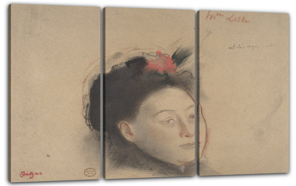 Leinwandbild Edgar Degas - Madame Lisle