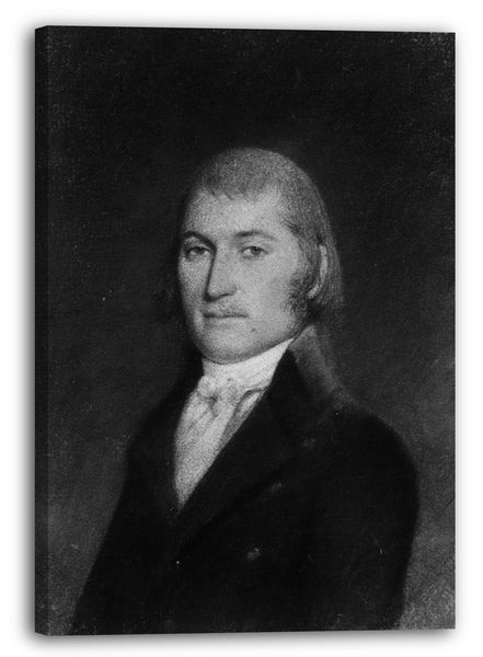 Leinwandbild James Sharples zugeschrieben - Josiah Ingersoll, Master-Warden des Hafens von New York