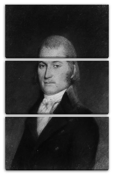 Leinwandbild James Sharples zugeschrieben - Josiah Ingersoll, Master-Warden des Hafens von New York