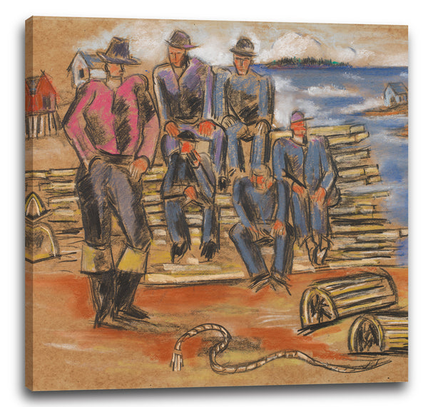 Leinwandbild Marsden Hartley - Studie für "Hummerfischer"