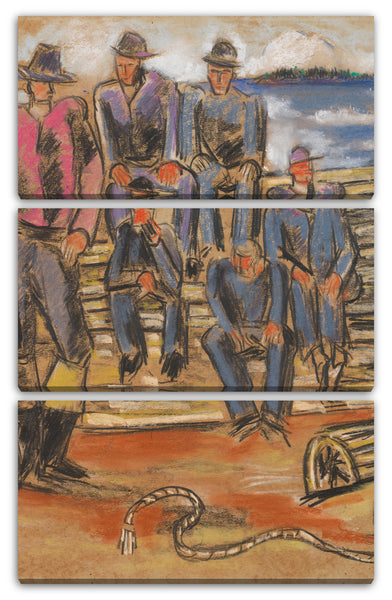Leinwandbild Marsden Hartley - Studie für "Hummerfischer"
