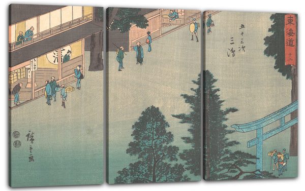 Leinwandbild Utagawa Hiroshige - Mishima