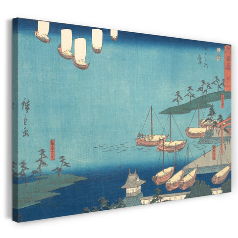 Leinwandbild Utagawa Hiroshige - Miya