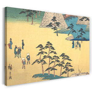 Leinwandbild Utagawa Hiroshige - Kameyama