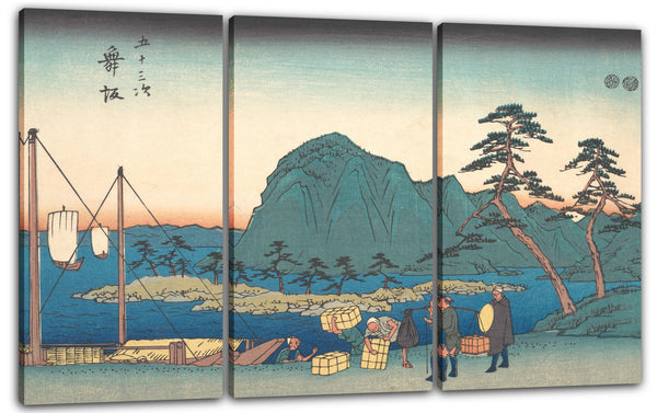 Leinwandbild Utagawa Hiroshige - Maizaka