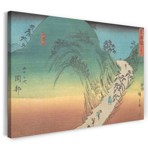 Leinwandbild Utagawa Hiroshige - Okabe