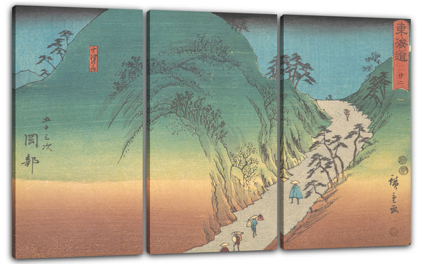 Leinwandbild Utagawa Hiroshige - Okabe